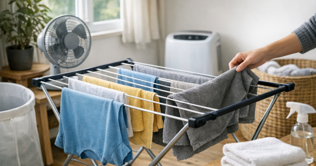clothes smelling damp
