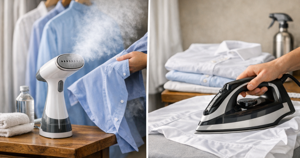 clothes steamer or steam iron