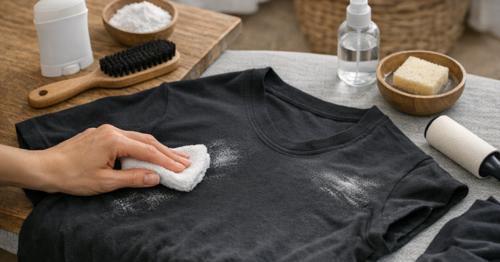 remove white deodorant marks
