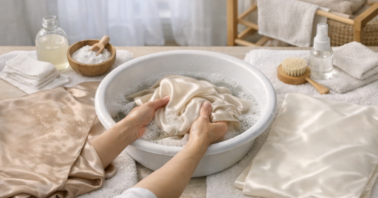 wash silk pillowcases