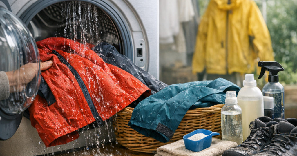 wash waterproof coats