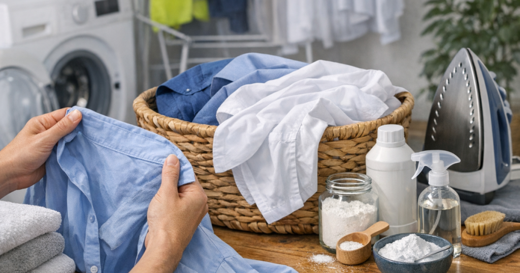 work shirts smelling after washing