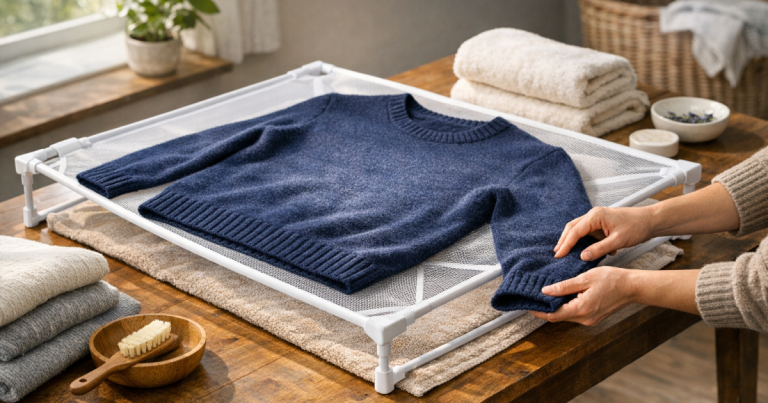 dry wool jumpers flat
