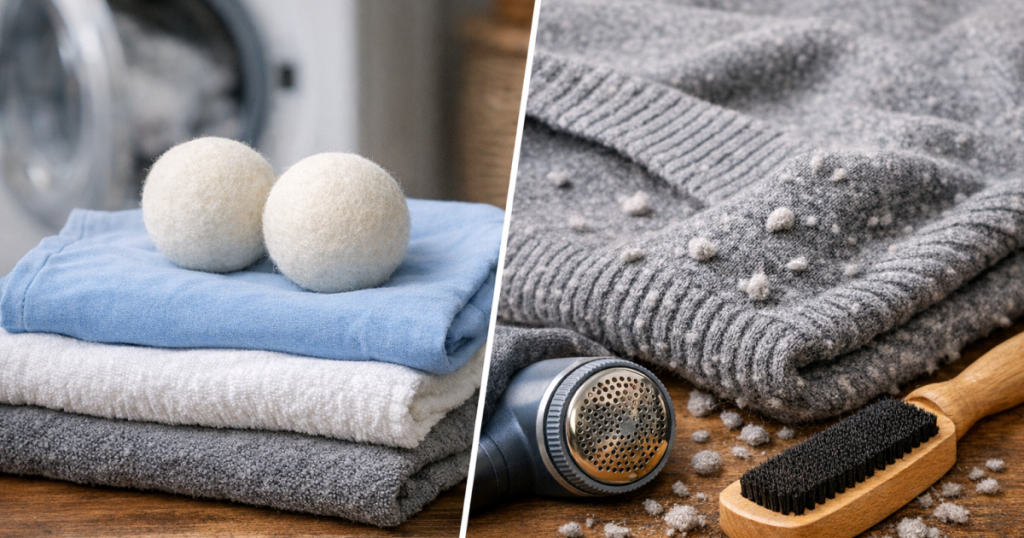 dryer balls and pilling