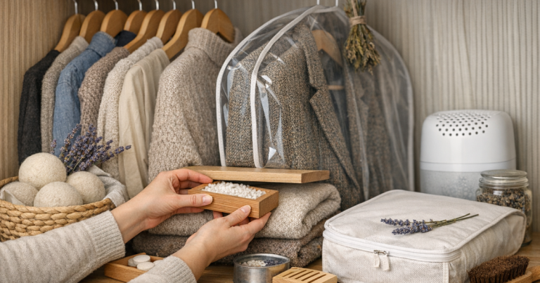 fabric-safe wardrobe environment