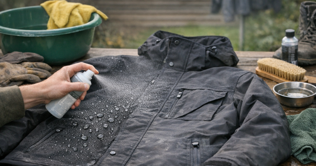 reproof a waterproof work jacket