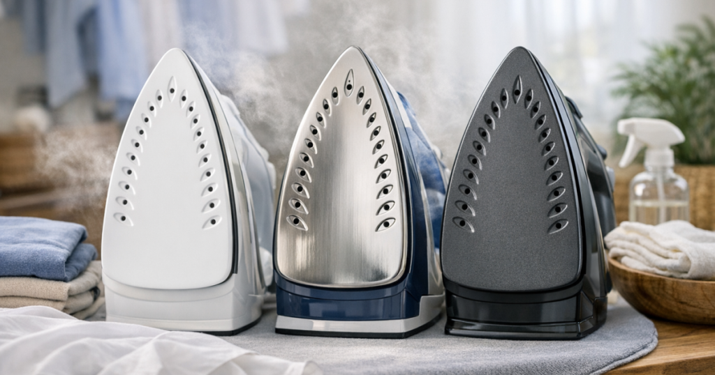 steam iron soleplates