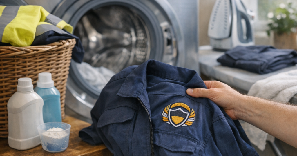 wash embroidered workwear