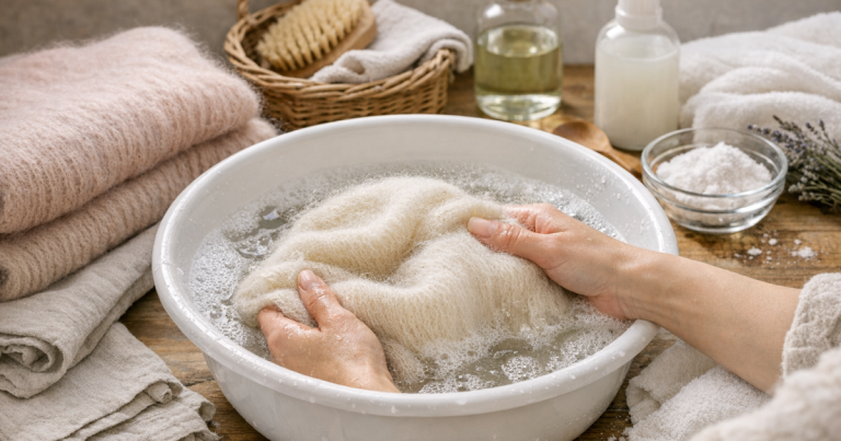 wash mohair knitwear