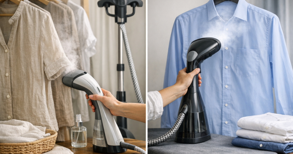 clothes steamer for linen and shirts