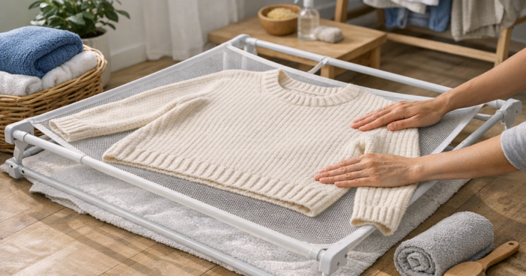 dry knitwear flat