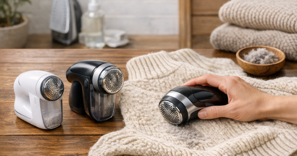fabric shaver for bobbly knitwear