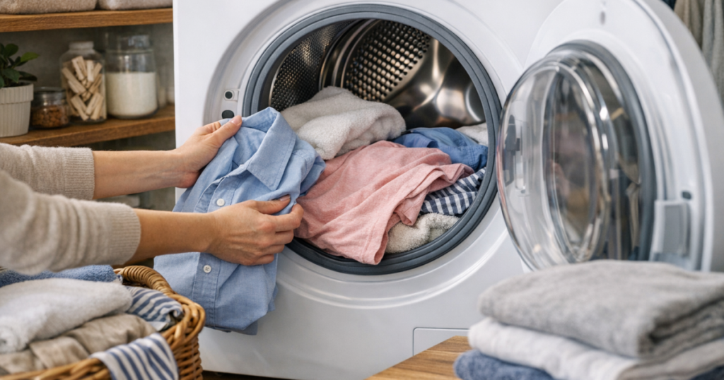 load a tumble dryer