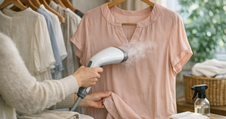 steam viscose clothes
