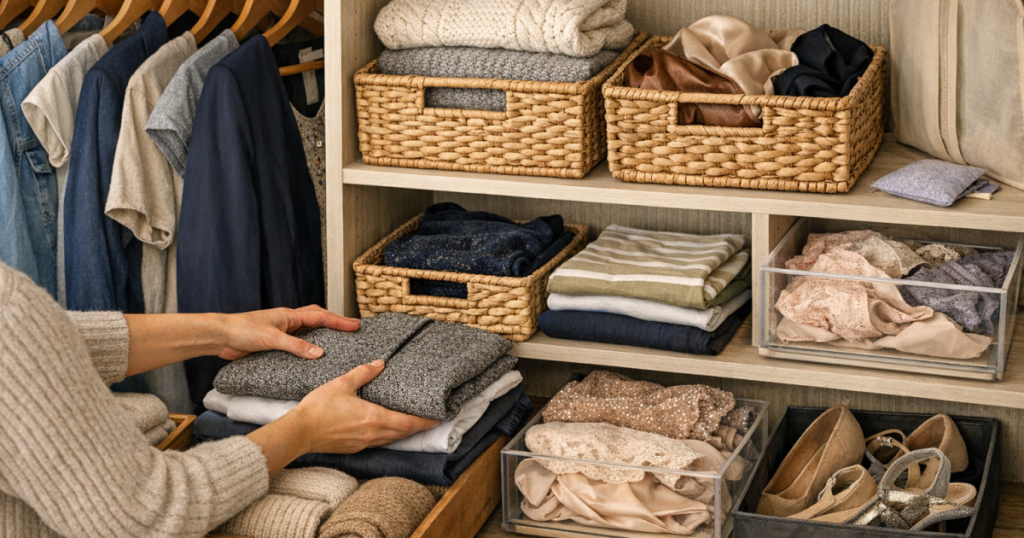wardrobe organisation guide