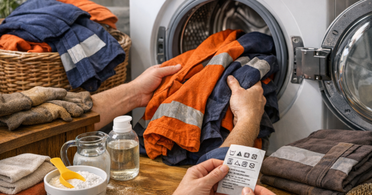 wash flame-resistant workwear
