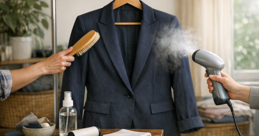 freshen a work blazer
