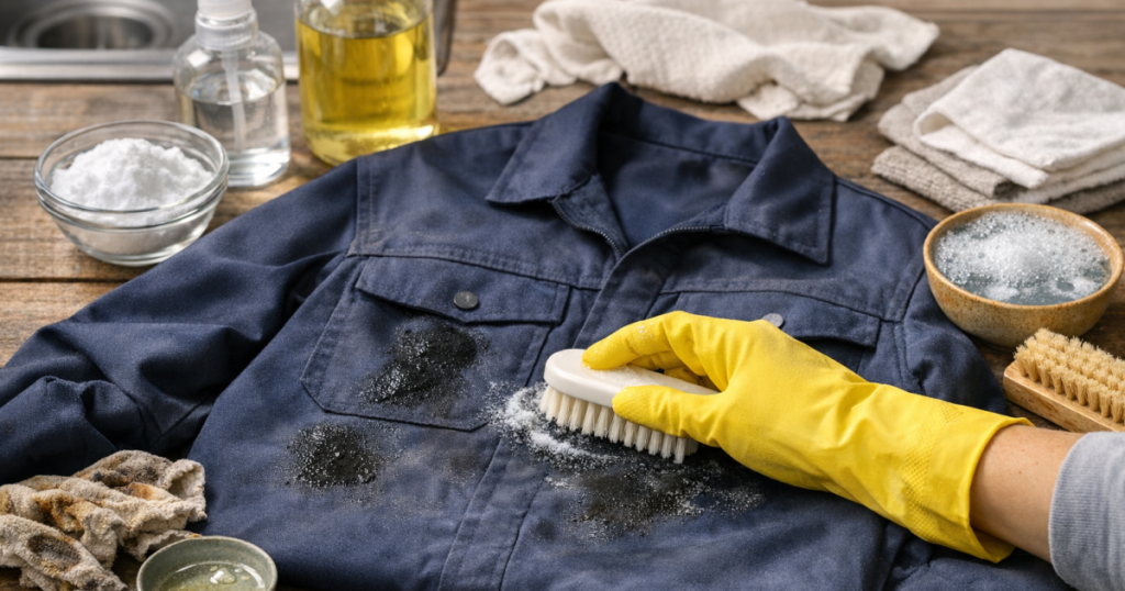 grease stains from polyester